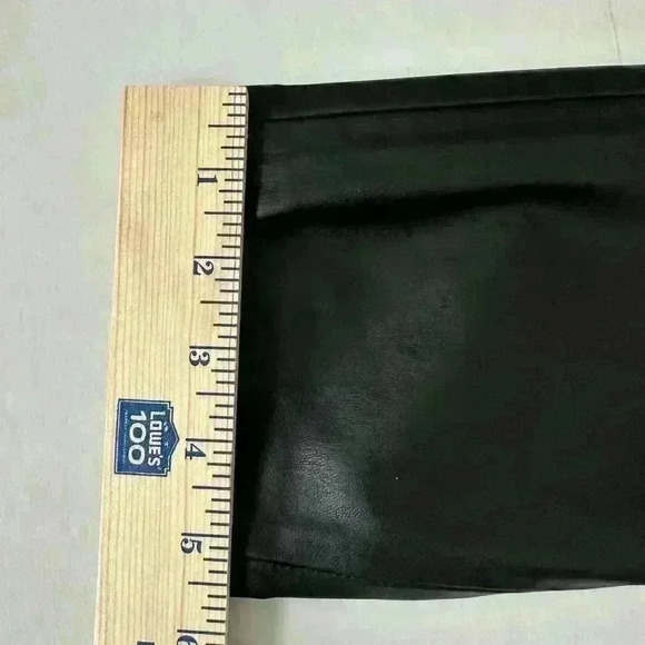 Zara Faux Leather Pants - size 2 Straight Leg - Picture 9 of 9